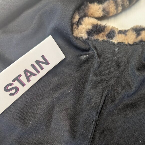 Takara Girls Size Medium Leopard Print Furry Vest *Possible small stain - Picture 2 of 10